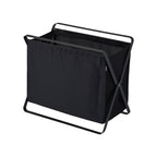 Panier pliable Tower avec cadre en acier – noir, coloris noir, vue principale.