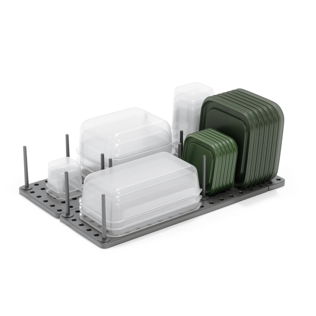 Ensemble de 2 organiseurs de tiroir Peggy, option Anthracite, Lot de 2 ; vue principale.