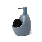 Distributeur de savon Joey avec éponge grattoir, option Bleu ardoise ; vue principale.