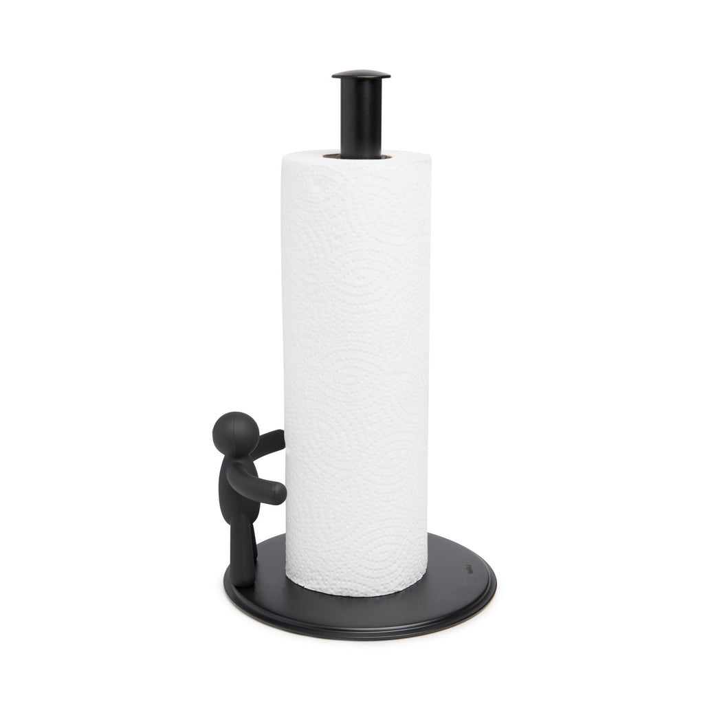 Porte-essuie-tout Buddy, option Noir ; vue principale.