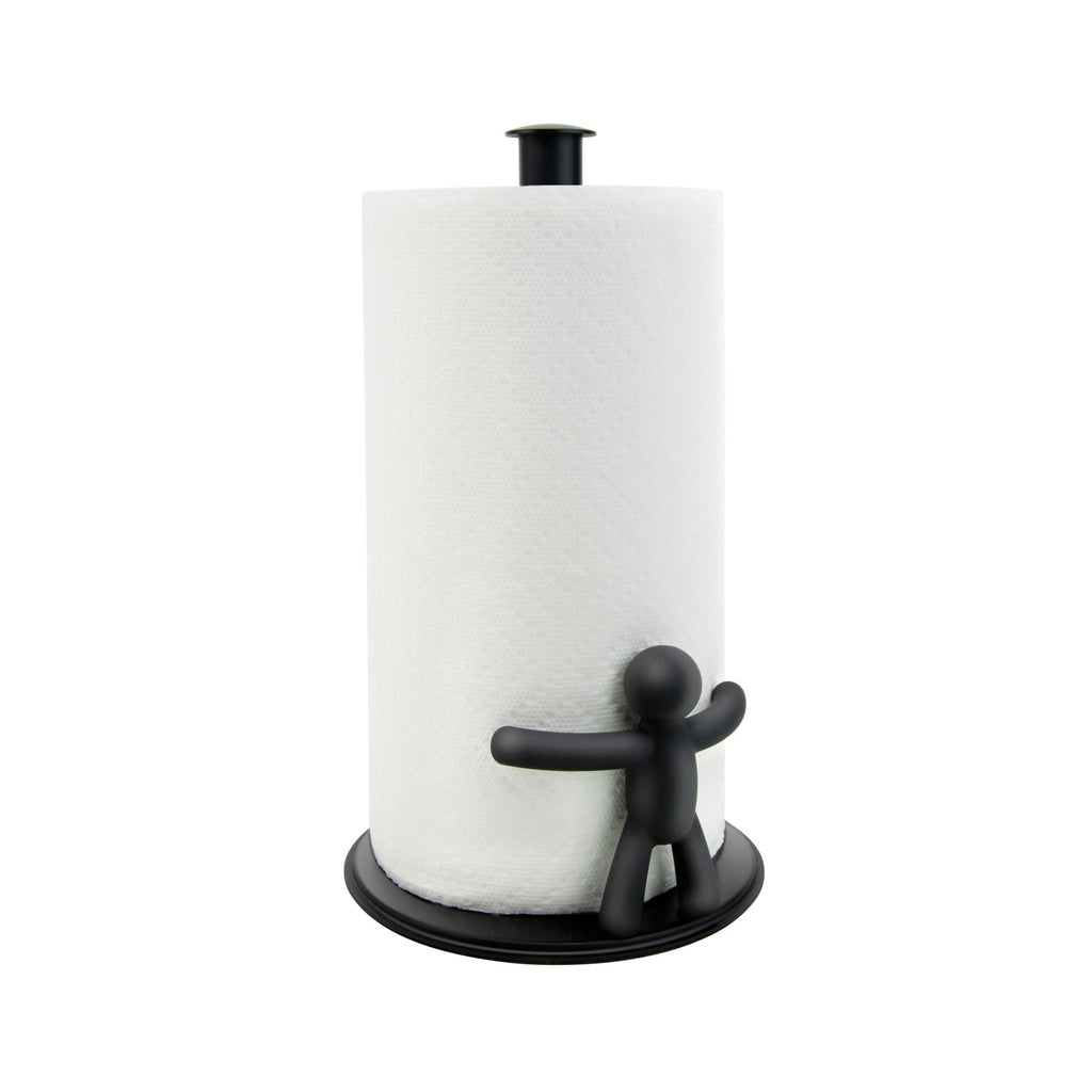 Porte-essuie-tout Buddy, option Noir ; détail du produit.