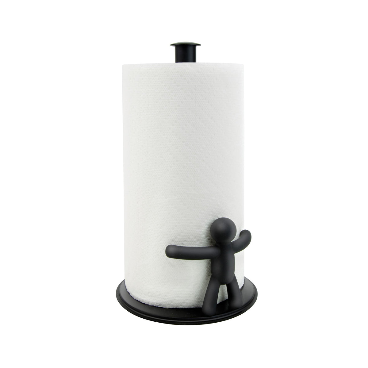 Porte-essuie-tout Buddy, option Noir ; détail du produit.